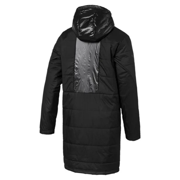 Puma x BMW Motorsport Puffer Long Parka Jacket Black - Picture 6 of 10